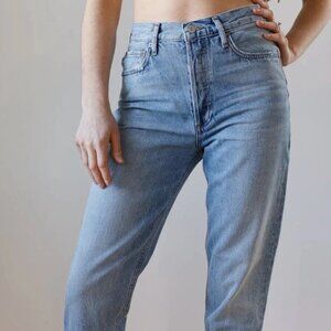 AGOLDE Fen High Rise Relaxed Taper Jeans In Quarrel Size 28